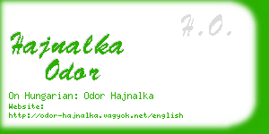 hajnalka odor business card